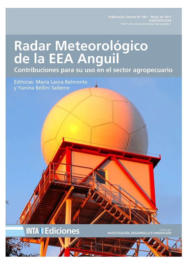 Tapa del libro donde aparece el radomo del radar de la EEA Anguil